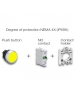 Yellow Color Push Button Kit - Degree of Protection NEMA 4X (IP69K) - Lovato LPCB105KIT